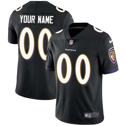 Baltimore Ravens Customized Black Alternate Stitched Vapor Untouchable Limited Men's Jersey