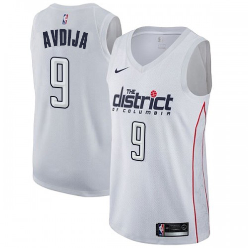Washington Wizards #9 Deni Avdija White Youth Swingman City Edition Jersey Youth