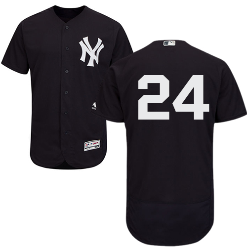 New York Yankees #24 Gary Sanchez Navy Blue Flexbase Authentic Collection Stitched Jersey Men's