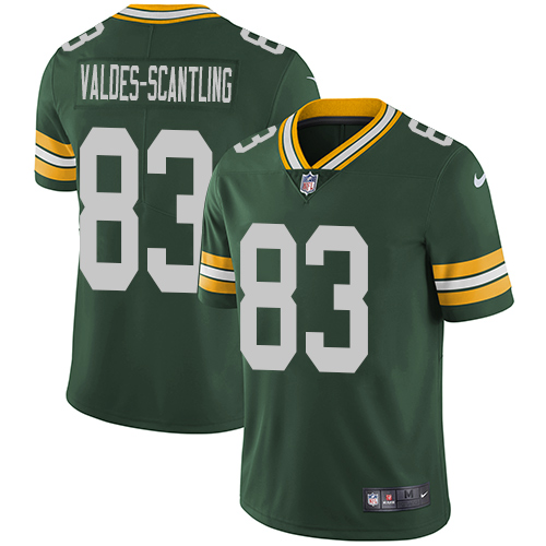 Green Bay Packers #83 Marquez Valdes-Scantling Green Team Color Men's Stitched Vapor Untouchable Limited Jersey Men's