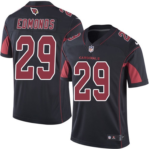 Arizona Cardinals #29 Chase Edmonds Black Men's Stitched Limited Rush Jersey Men's