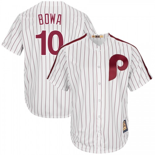 Philadelphia Philadelphia Phillies #10 Larry Bowa Majestic Cooperstown Collection Cool Base Player Jersey White Men's