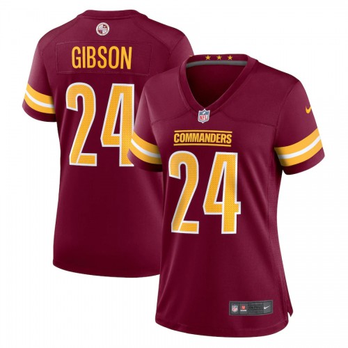 Washington Washington Commanders #24 Antonio Gibson Burgundy Women's Game Jersey Womens