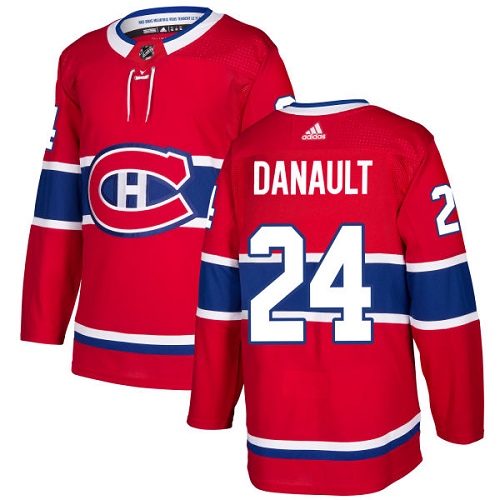Adidas Montreal Canadiens #24 Phillip Danault Red Home Authentic Stitched Youth Jersey Youth
