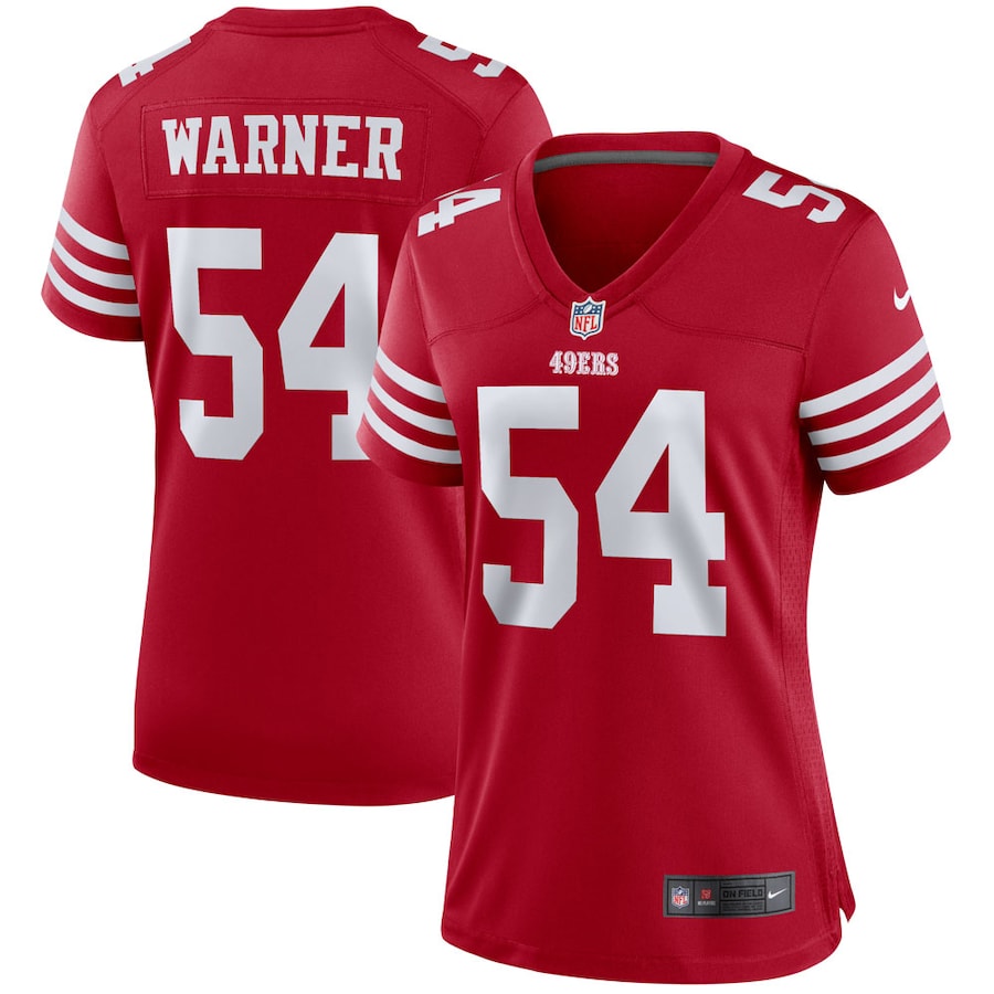San Francisco 49ers #54 Fred Warner Scarlet Women's 2022-23 Game Jersey