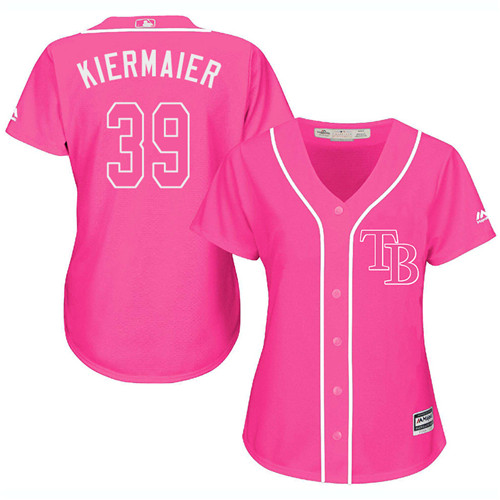 Tampa Bay Rays #39 Kevin Kiermaier Pink Fashion Women's Stitched Jersey Womens