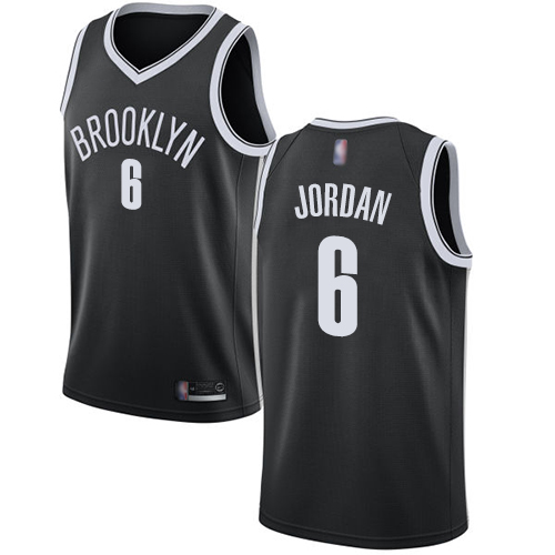 Brooklyn Nets #6 DeAndre Jordan Black Youth Swingman Icon Edition Jersey Youth