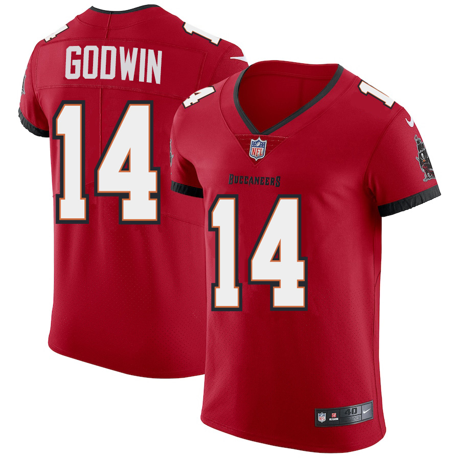 Tampa Bay Buccaneers #14 Chris Godwin Men's Red Vapor Elite Jersey