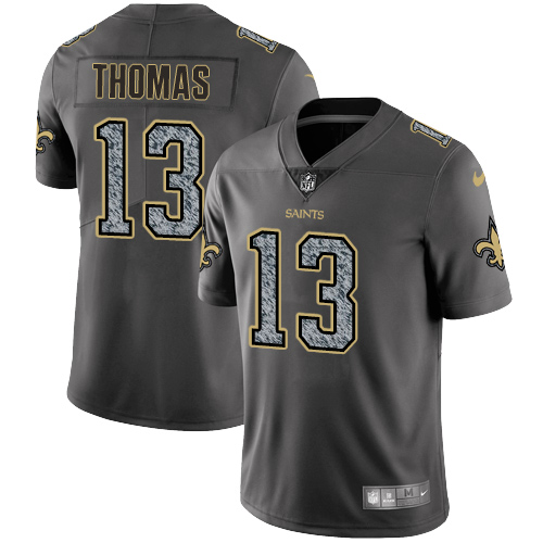 Saints #13 Michael Thomas Gray Static Men's Stitched Vapor Untouchable Limited Jersey