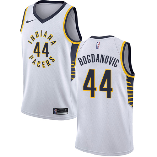 Indiana Pacers #44 Bojan Bogdanovic White Youth Swingman Association Edition Jersey Youth