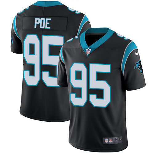 Carolina Panthers #95 Dontari Poe Black Team Color Youth Stitched Vapor Untouchable Limited Jersey Youth
