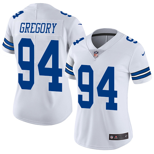 Dallas Cowboys #94 Randy Gregory White Women's Stitched Vapor Untouchable Limited Jersey Womens