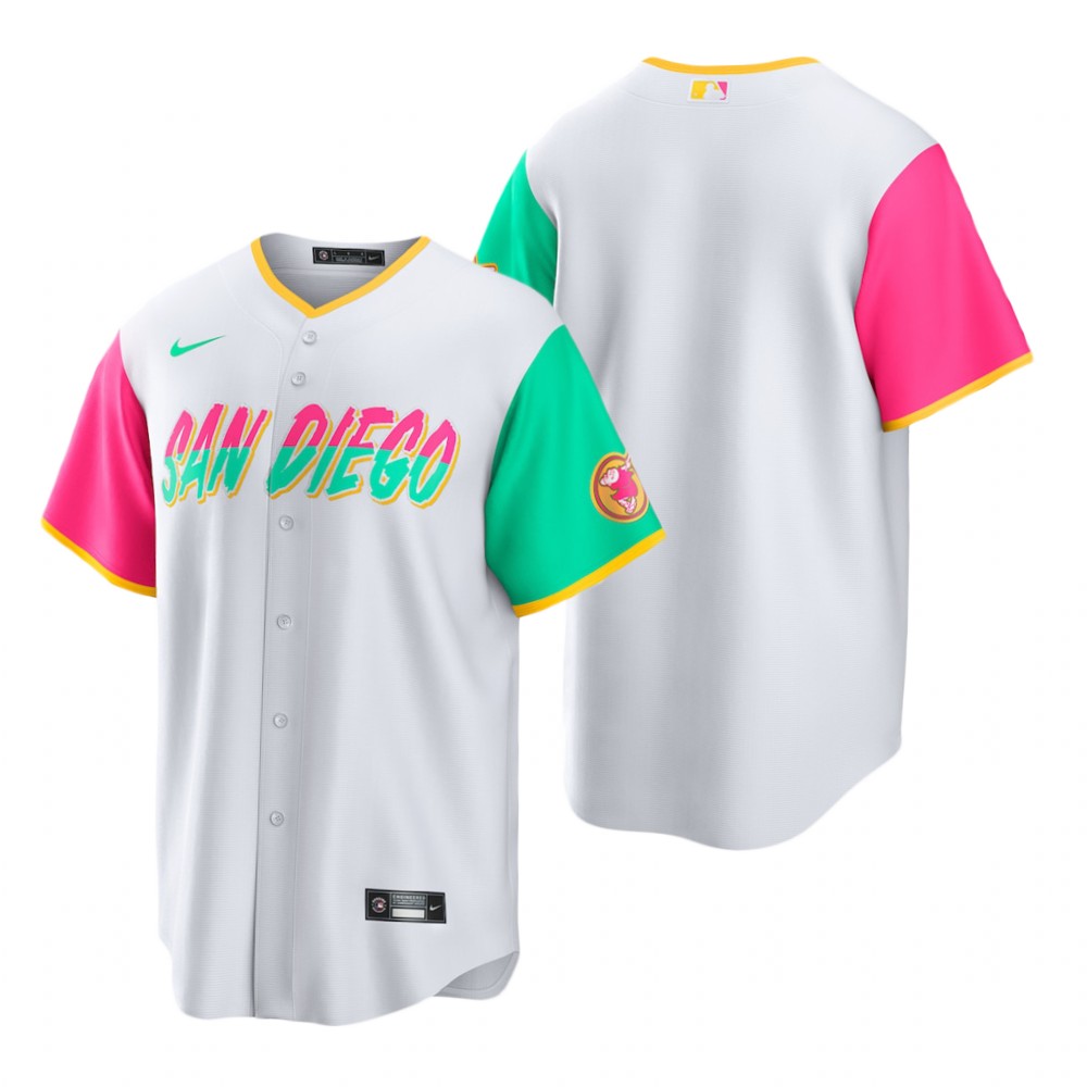 San Diego Padres Blank 2022 City Connect Men's Games Jersey - White