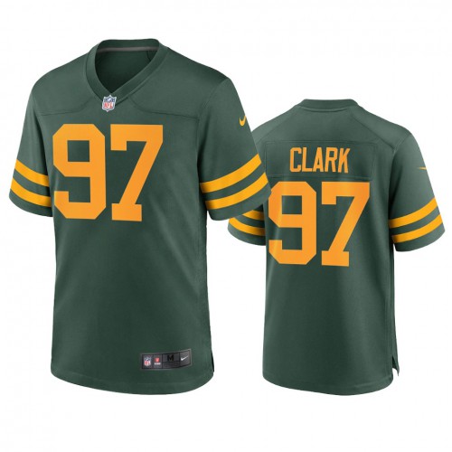 Green Bay Green Bay Packers #97 Kenny Clark Men's Alternate Game Player Jersey - Green Men's