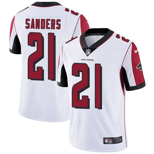 Atlanta Falcons #21 Deion Sanders White Youth Stitched Vapor Untouchable Limited Jersey Youth