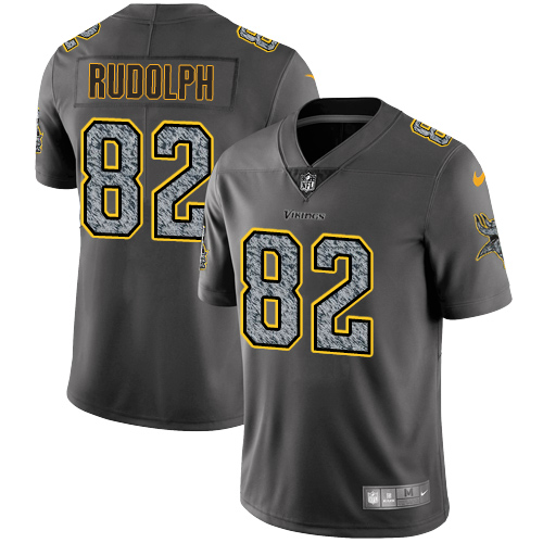 Minnesota Vikings #82 Kyle Rudolph Gray Static Men's Stitched Vapor Untouchable Limited Jersey Men's