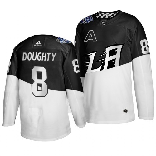 Adidas Los Angeles Los Angeles Kings #8 Drew Doughty Men's 2020 Stadium Series White Black Stitched Jersey Men's