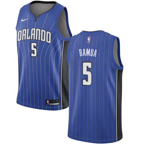 Orlando Magic #5 Mohamed Bamba Royal Womens Swingman Icon Edition Jersey Womens