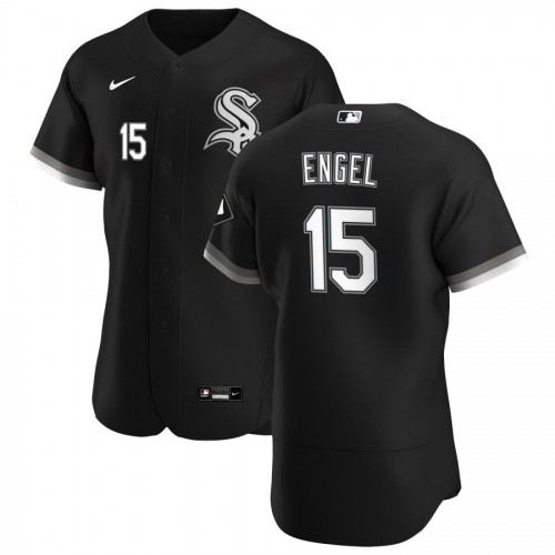 Chicago Chicago White Sox #15 Adam Engel Men's Black Alternate 2020 Authentic Player Jersey Men's