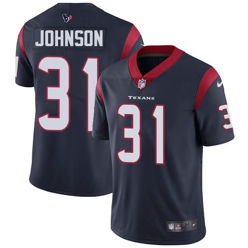 Houston Texans #31 David Johnson Navy Blue Team Color Youth Stitched Vapor Untouchable Limited Jersey Youth