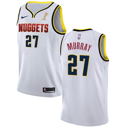 Denver Nuggets #27 Jamal Murray White Women's 2023 Finals Champions Swingman Association Edition Jersey