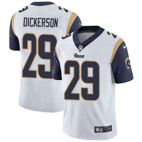 Rams #29 Eric Dickerson White Men's Stitched Vapor Untouchable Limited Jersey