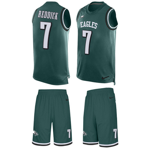 Eagles #7 Haason Reddick Green Team Color Men's Stitched Limited Tank Top Suit Jersey
