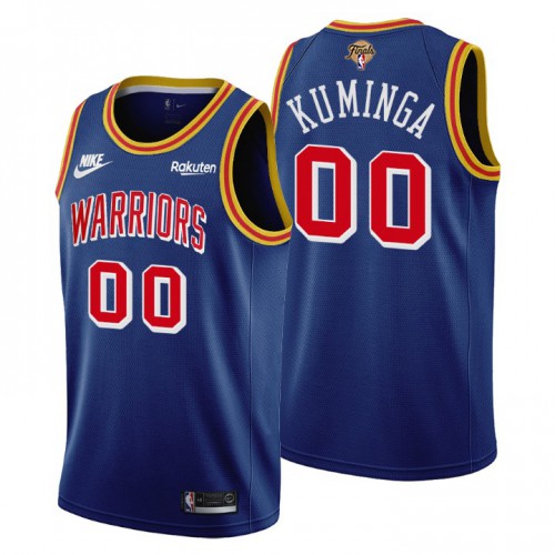 Golden State Golden State Warriors #00 Jonathan Kuminga Womens Releases Classic Edition 2022 Finals 75th Anniversary Jersey Blue Womens