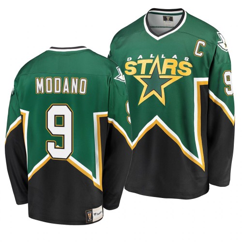 Dallas Dallas Stars #9 Mike Modano Kelly Green Heritage Premier Retired Player Jersey Men's