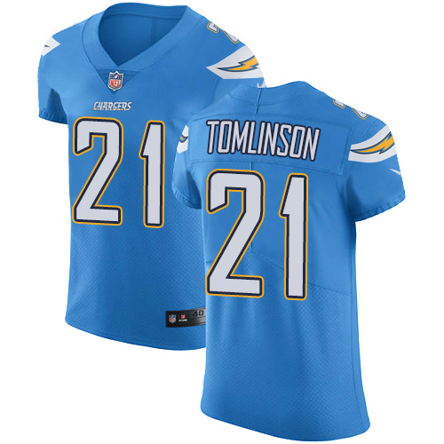 Chargers #21 LaDainian Tomlinson Electric Blue Alternate Men's Stitched Vapor Untouchable Elite Jersey