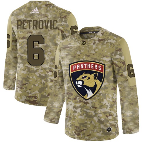 Adidas Florida Panthers #6 Alexander Petrovic Camo Authentic Stitched Jersey Men's