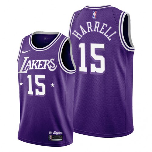 Los Angeles Los Angeles Lakers #15 Montrezl Harrell Mens 2021-22 City Edition Purple Jersey Mens