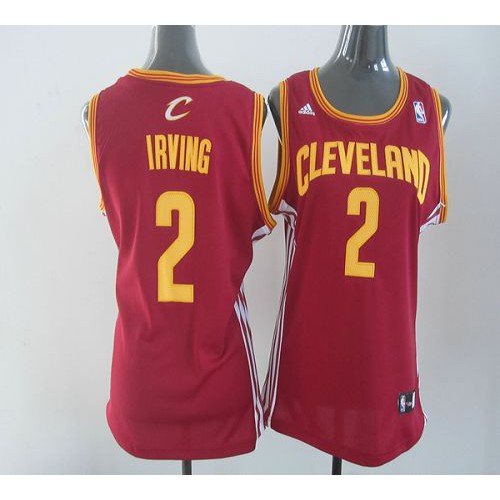 Cleveland Cavaliers #2 Kyrie Irving Red Road Womens Stitched Jersey Womens