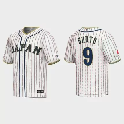 Ukyo Shuto Japan Baseball 2023 World Baseball Classic Jersey – White