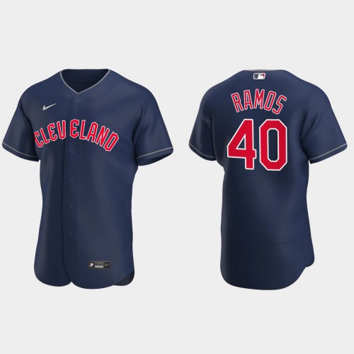 Cleveland Guardians #40 Wilson Ramos Men's 2022 Authentic Alternate Stitched Jersey - Navy Men's