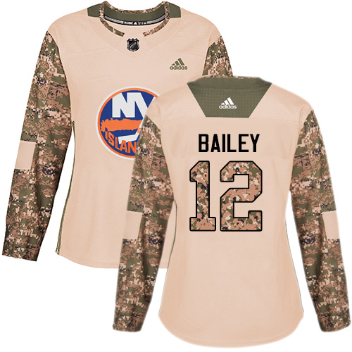 Adidas New York Islanders #12 Josh Bailey Camo Authentic 2017 Veterans Day Women's Stitched Jersey Womens