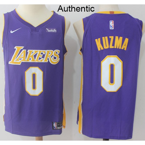 Los Angeles Lakers #0 Kyle Kuzma Purple Authentic Statement Edition Jersey Mens
