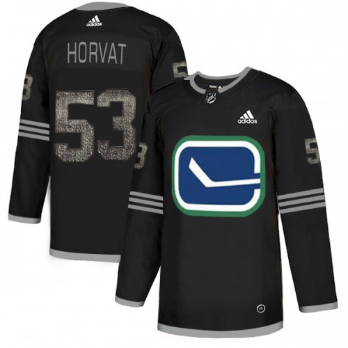Adidas Vancouver Canucks #53 Bo Horvat Black_1 Authentic Classic Stitched Jersey Men's