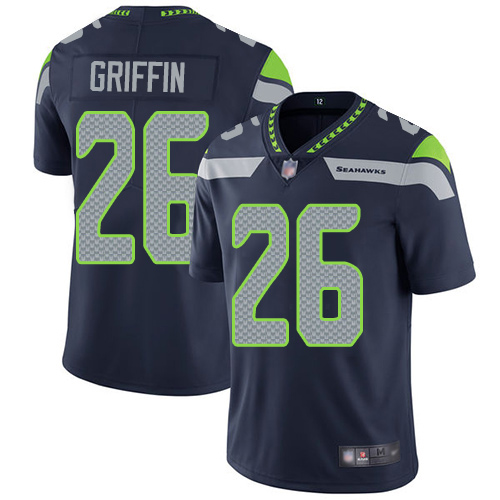Seattle Seahawks #26 Shaquem Griffin Steel Blue Team Color Men's Stitched Vapor Untouchable Limited Jersey Men's
