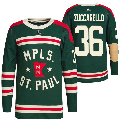 Minnesota Minnesota Wild #36 Mats Zuccarello Men's Adidas 2022 Winter Classic Authentic Jersey Men's