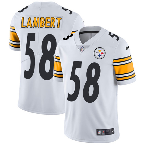 Pittsburgh Steelers #58 Jack Lambert White Men's Stitched Vapor Untouchable Limited Jersey Men's