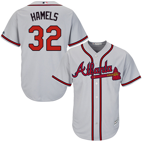 Atlanta Braves #32 Cole Hamels Grey New Cool Base Stitched Youth Jersey Youth
