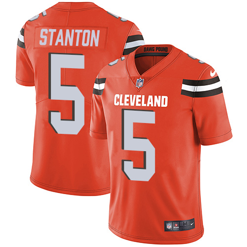 Cleveland Browns #5 Drew Stanton Orange Alternate Men's Stitched Vapor Untouchable Limited Jersey Men's