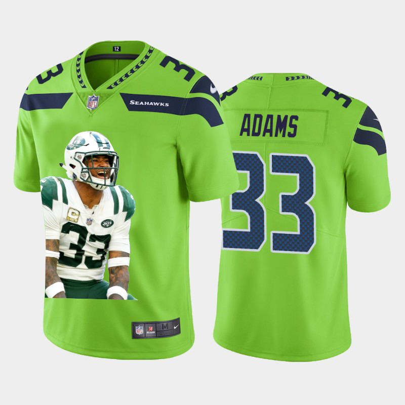 Seattle Seahawks #33 Jamal Adams Team Hero Vapor Limited Jersey Green