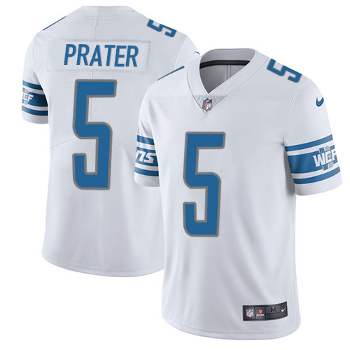 Detroit Lions #5 Matt Prater White Youth Stitched Vapor Untouchable Limited Jersey Youth