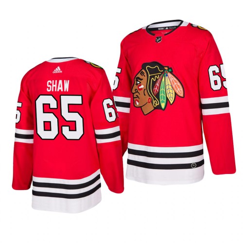 Chicago Chicago Blackhawks #65 Andrew Shaw 2019-20 Adidas Authentic Home Red Stitched Jersey Men's