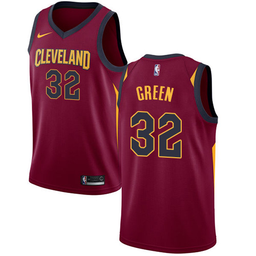 Cleveland Cavaliers #32 Jeff Green Red Swingman Icon Edition Jersey Mens
