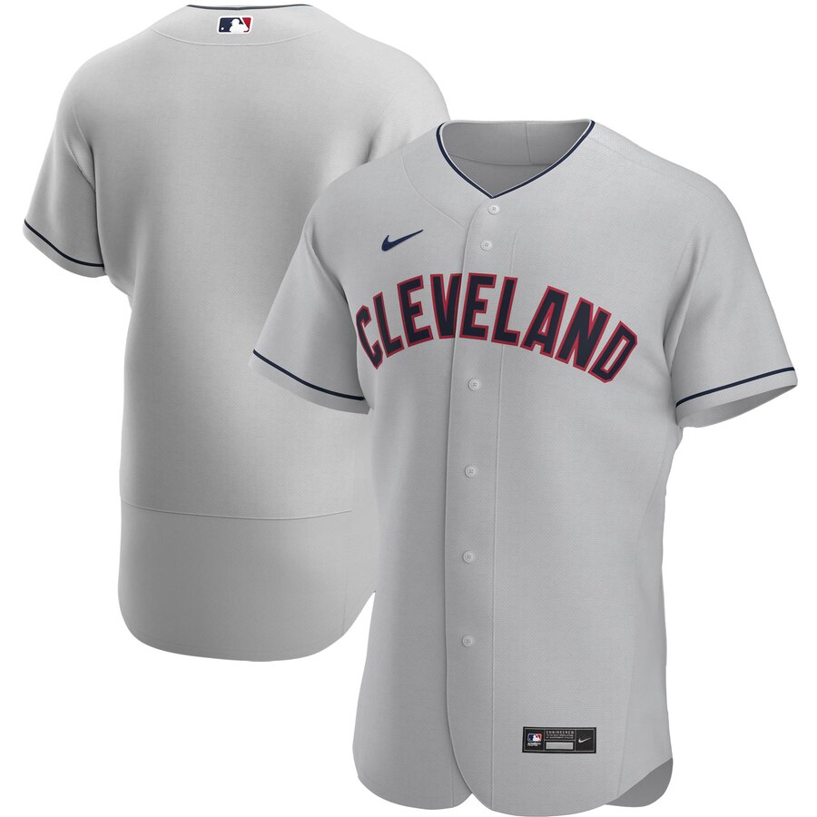 Cleveland Guardians Men's Gray Road 2020 Authentic Official Team Jersey