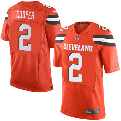 Browns #2 Amari Cooper Orange Alternate Men's Stitched New Elite Jersey