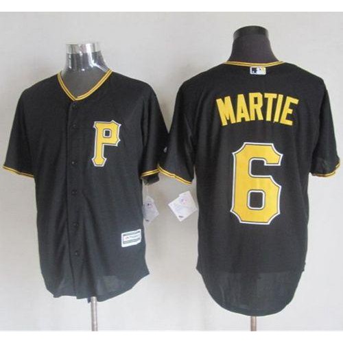 Pittsburgh Pirates #6 Starling Marte Black New Cool Base Stitched Jersey Men's